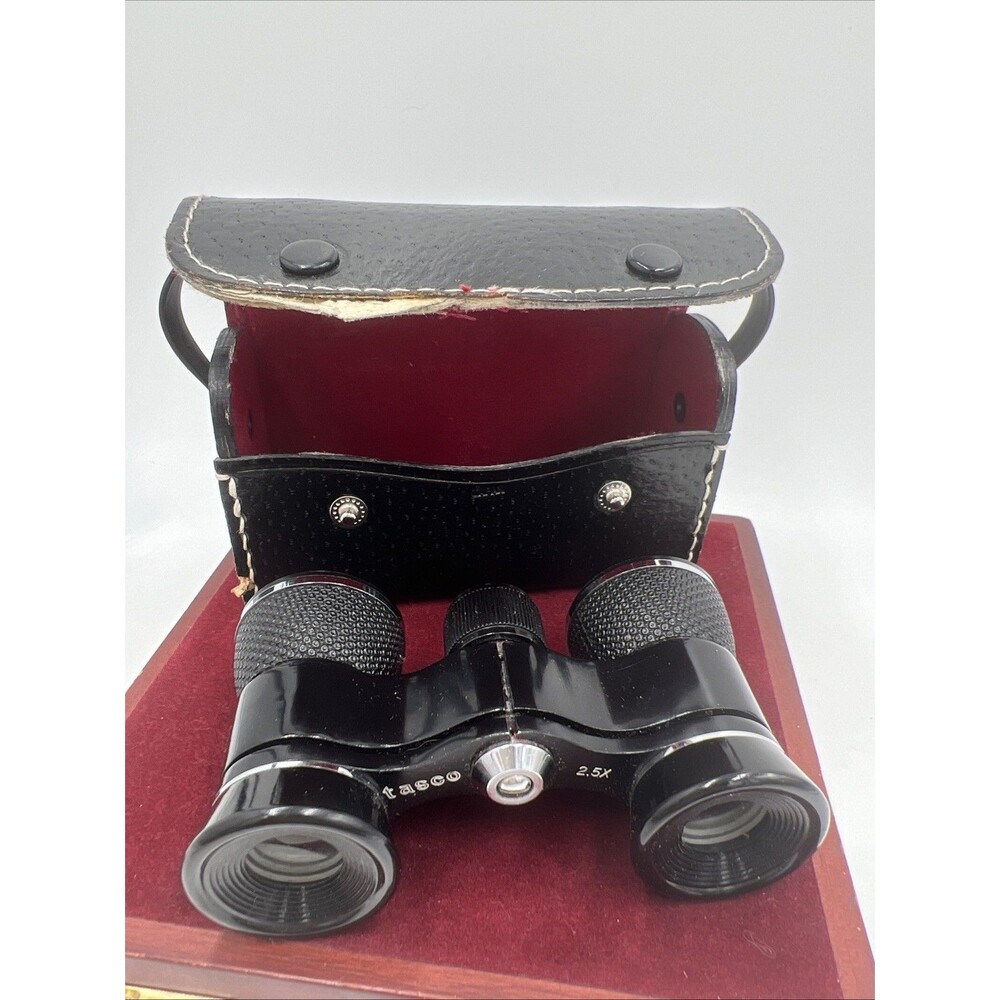 Pair of VTG Tasco Opera Glasses Binoculars Mother of Pearl 3X Coated Japan